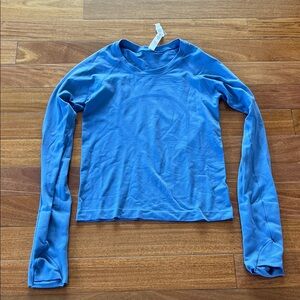 lululemon athletica Blue Swiftly Race Length Long Sleeve Top 4